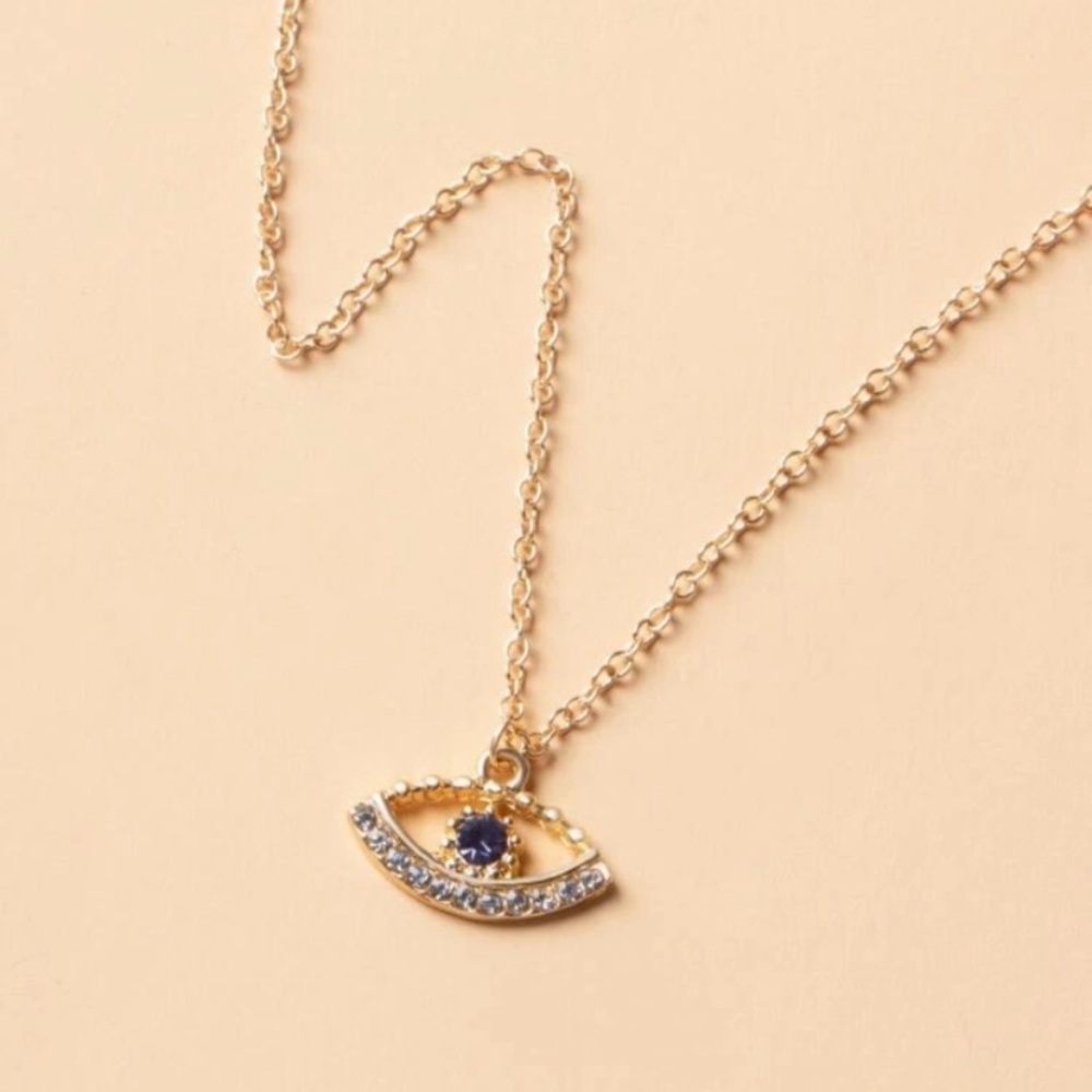 3/$30 Gold evil eye fashion necklace